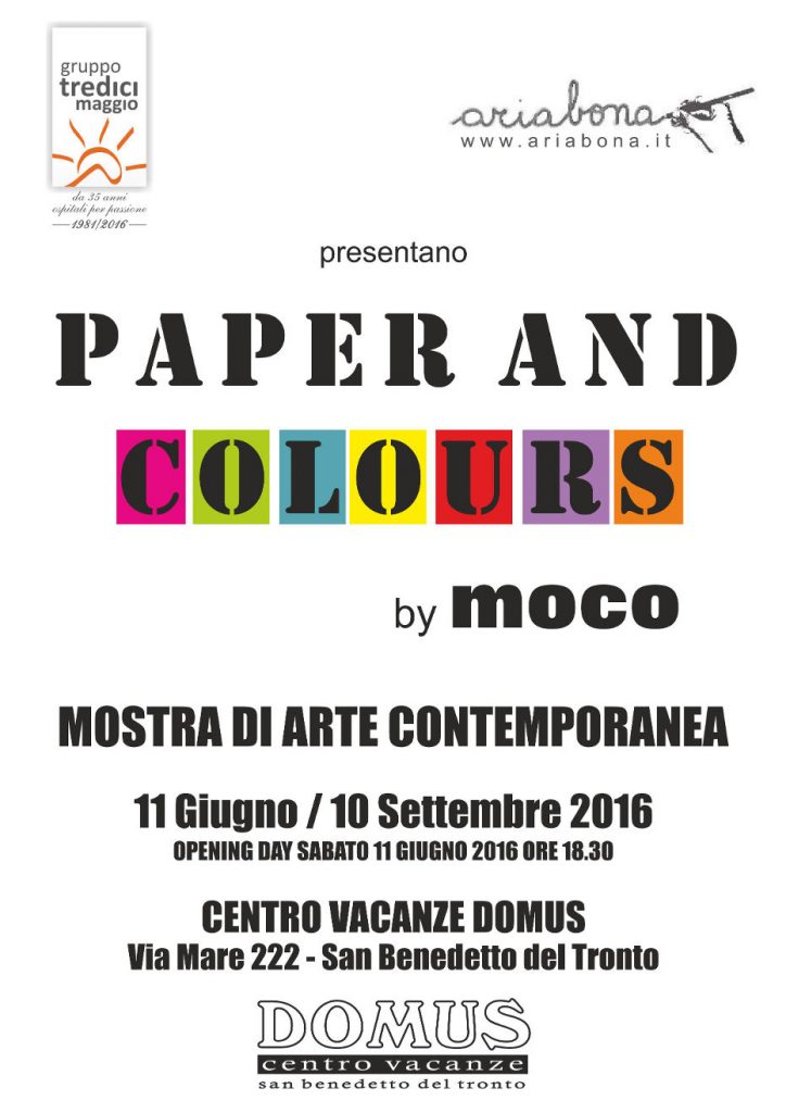 Locandina Paper and Colours by MOCO